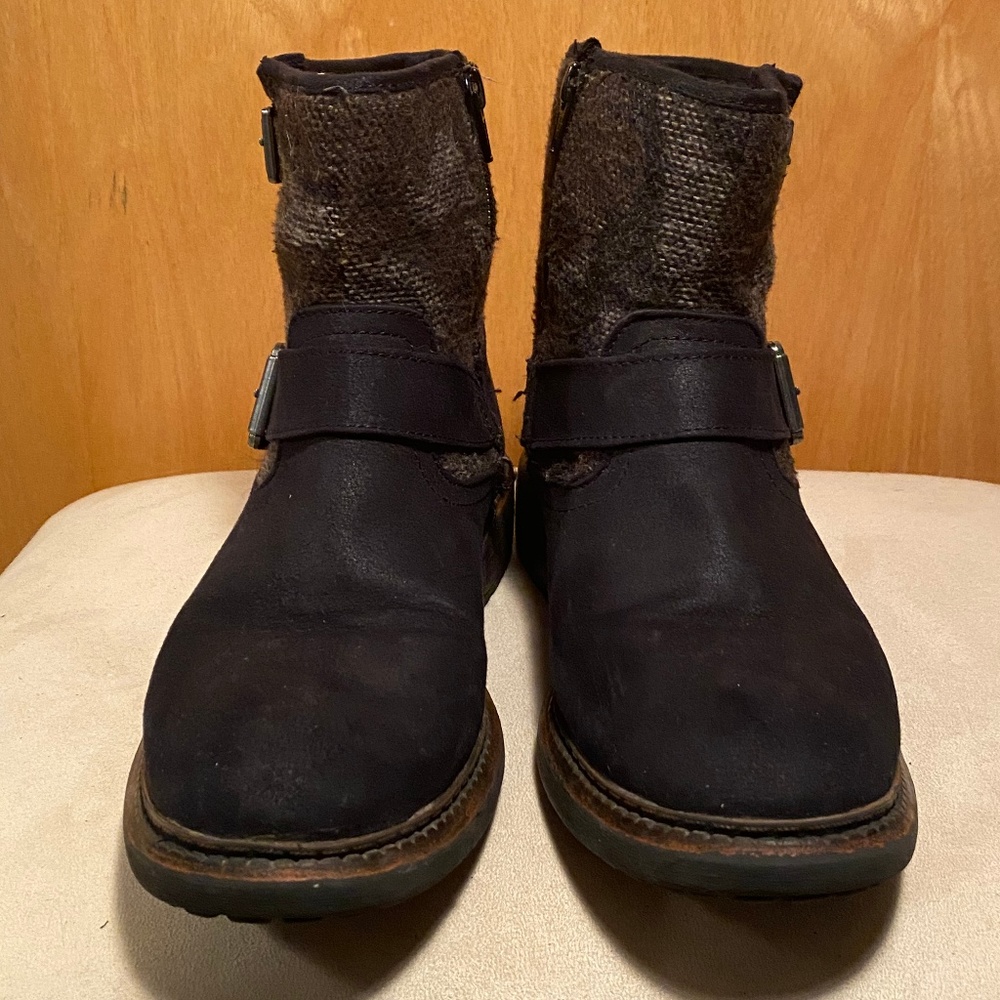 Women's Black and Camo Boots